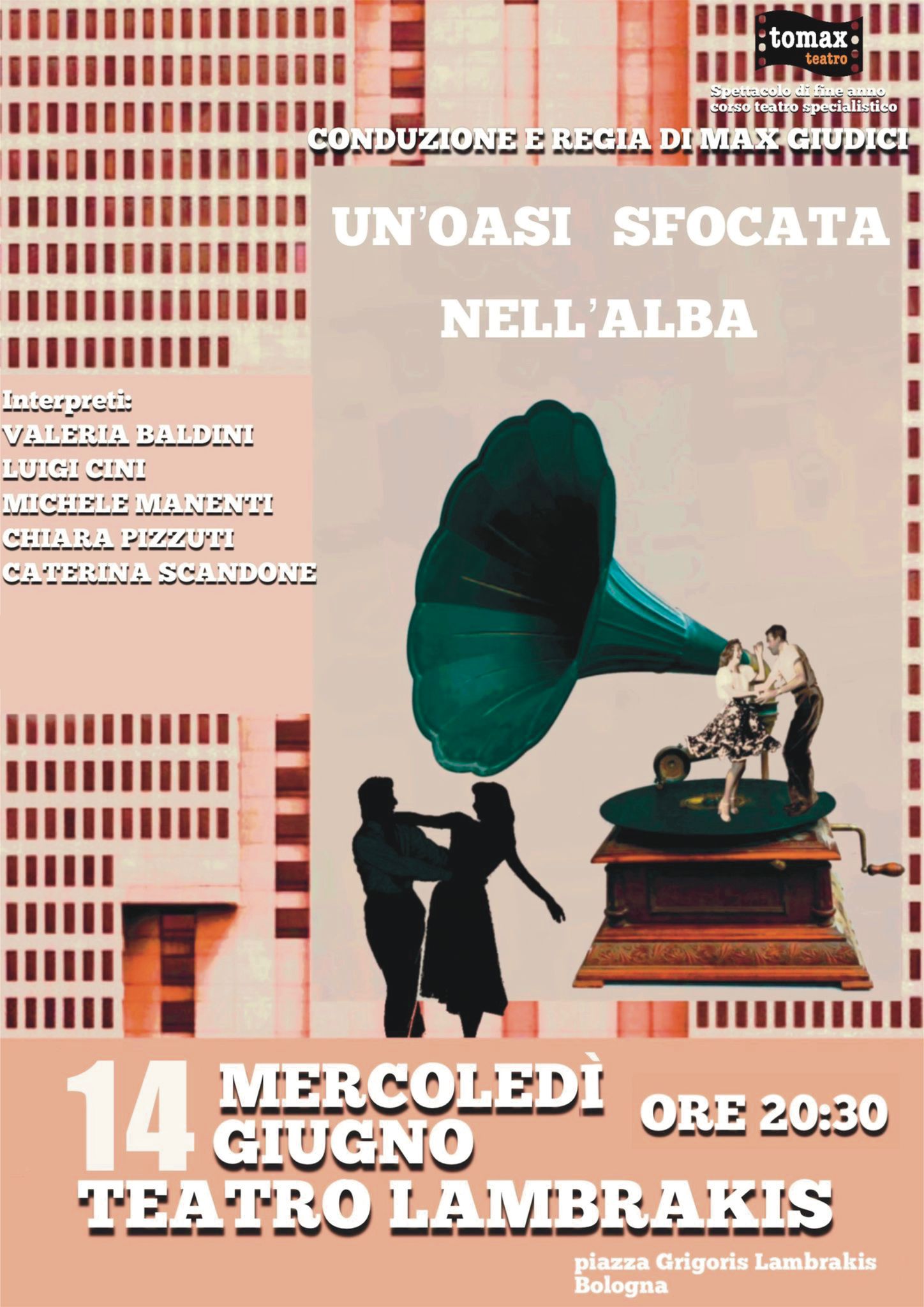 Un'oasi sfocata nell'alba